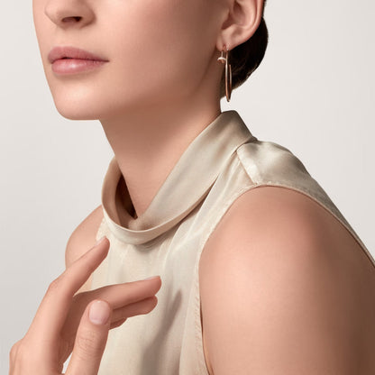 [Luna Brilliance]JUSTE HALF DIAMOND LARGE EARRINGS