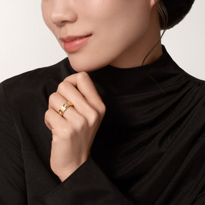 [Luna Brilliance]LOVE 5.5MM 6 DIAMOND RING