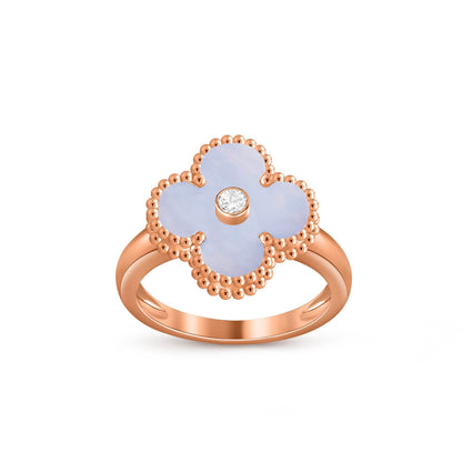 [LUXE]CLOVER DIAMOND RING ROSE GOLD COLLECTION
