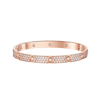 [Luna Brilliance]LOVE BRACELET 6.1MM DIAMOND-PAVED 10 BIG DIAMONDS