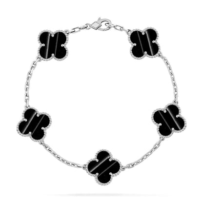 [Luna Brilliance]CLOVER 5 MOTIF PULSAR STONE BRACELET COLLECTION