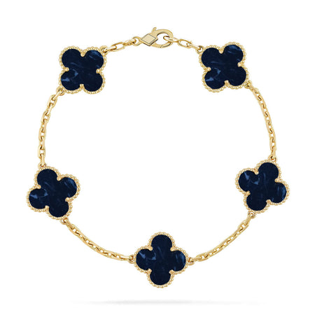 [Luna Brilliance]CLOVER 5 MOTIF PIETERSITE BRACELET COLLECTION