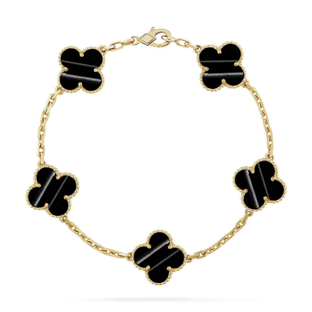 [Luna Brilliance]CLOVER 5 MOTIF PULSAR STONE BRACELET COLLECTION