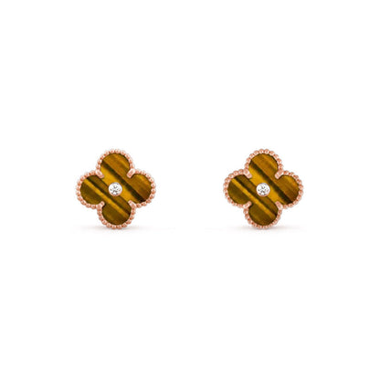 [Luna Brilliance]CLOVER  15MM DIAMOND EARRINGS COLLECTION