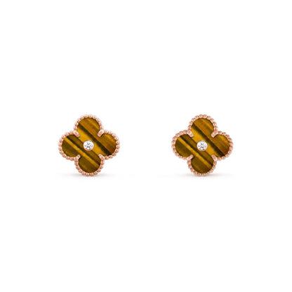 [Luna Brilliance]CLOVER  15MM DIAMOND EARRINGS COLLECTION
