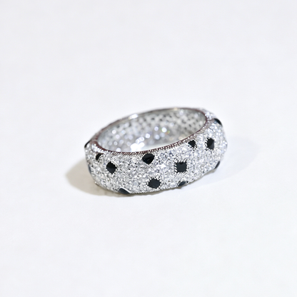 [Luna Brilliance]PANTHERE SPOTTED FULL DIAMOND RING