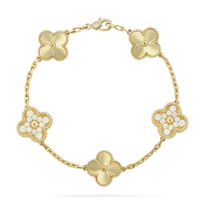 [Luna Brilliance]CLOVER 5 MOTIF LASER BRACELET COLLECTION