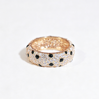 [Luna Brilliance]PANTHERE SPOTTED FULL DIAMOND RING