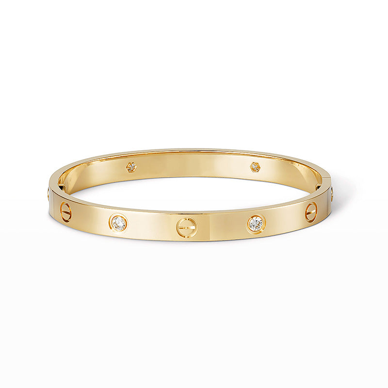 [LORA] LOVE BRACELET 6.1MM 4 DIAMONDS