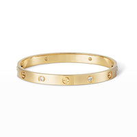 [Luna Brilliance]LOVE BRACELET 6.1MM 4 DIAMONDS