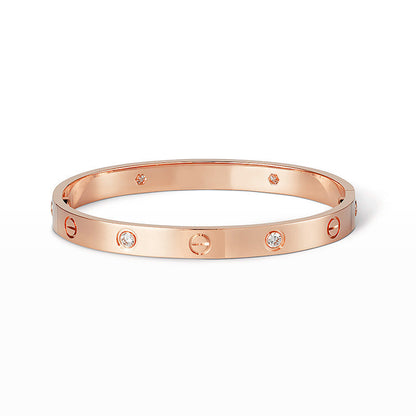 [Luna Brilliance]LOVE BRACELET 6.1MM 4 DIAMONDS