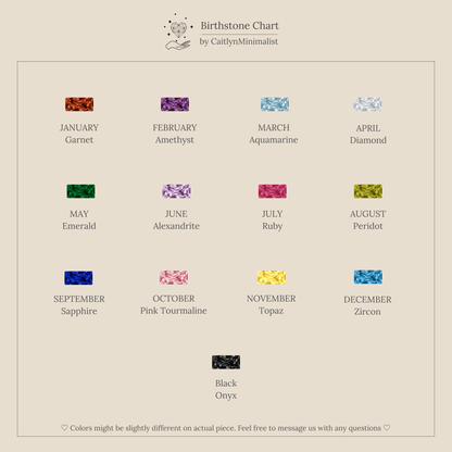Baguette Birthstone Ring