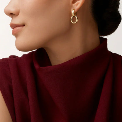 [Luna Brilliance]LOVE 3.3MM DANGLE EARRINGS