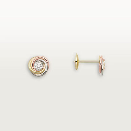 [Luna Brilliance]TRINITY STUD DIAMOND EARRINGS