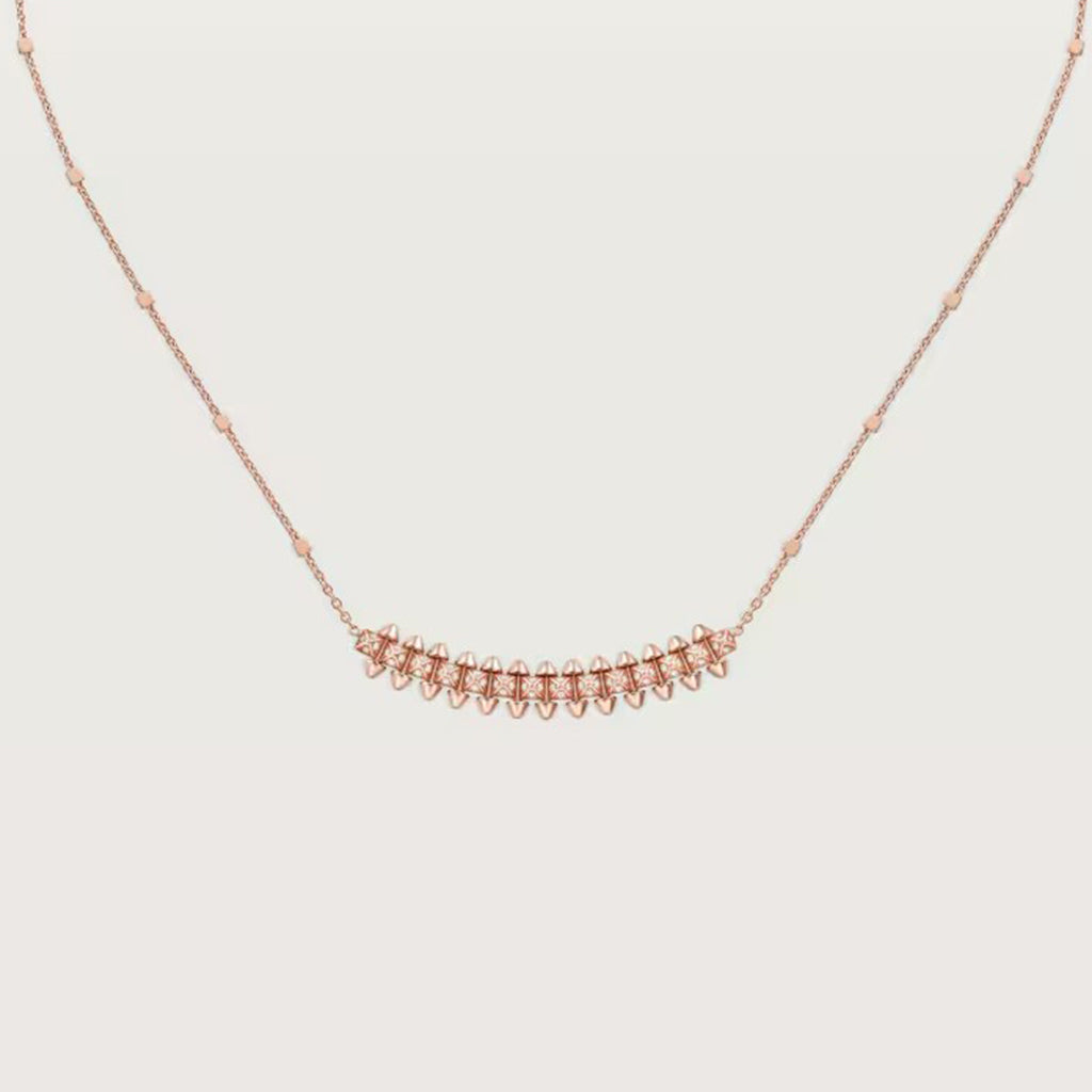 [LORA] CLASH  SMALL FULL DIAMOND NECKLACE