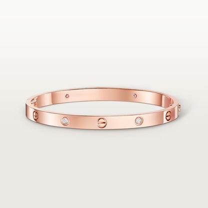 [Luna Brilliance]LOVE BRACELET 4.8MM 4 DIAMONDS