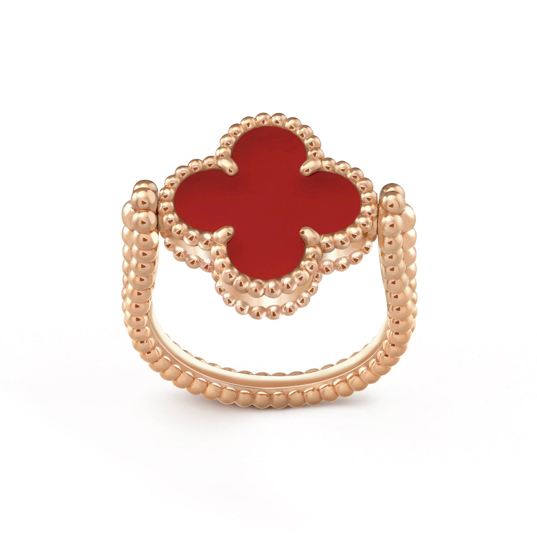 [Luna Brilliance]CLOVER RIVERSIBLE RING ROSE GOLD COLLECTION