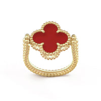 [Luna Brilliance]CLOVER RIVERSIBLE RING GOLD COLLECTION