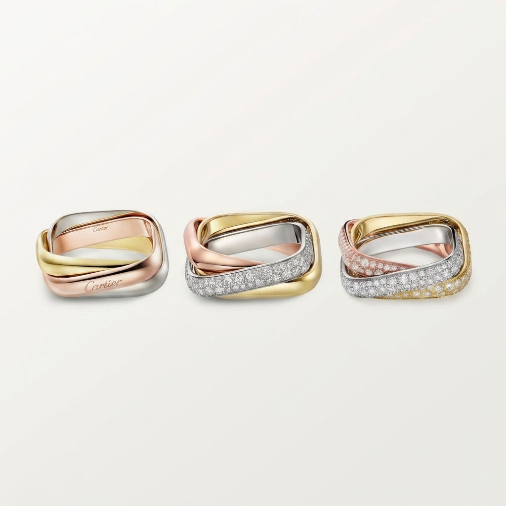 [Luna Brilliance] TRINITY 3.5MM CUSHION RING COLLECTION