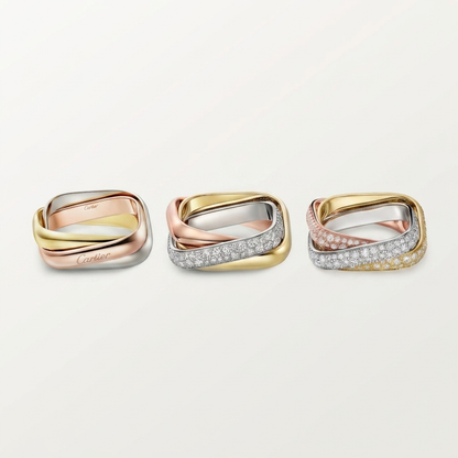 [Luna Brilliance] TRINITY 3.5MM CUSHION RING COLLECTION