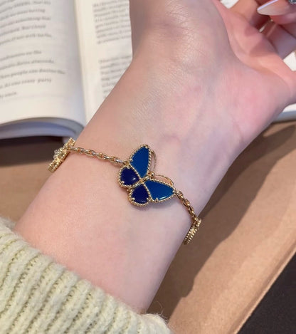 [Luna Brilliance]LUCKY SPRING BUTTERFLY 5 MOTIF BRACELET