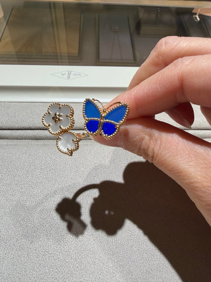 [Luna Brilliance]LUCKY SPRING BUTTERFLY OPEN-FACE RINGS
