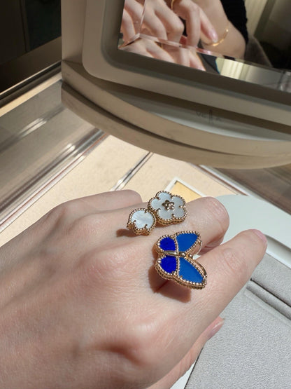 [Luna Brilliance]LUCKY SPRING BUTTERFLY OPEN-FACE RINGS