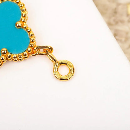 [Luna Brilliance]CLOVER 5 MOTIF TURQUOISE BRACELET COLLECTION