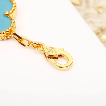 [Luna Brilliance]CLOVER 5 MOTIF TURQUOISE BRACELET COLLECTION