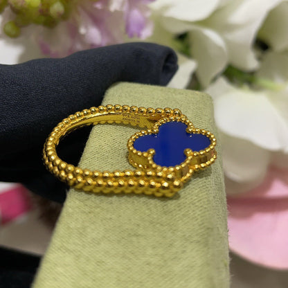 [Luna Brilliance]CLOVER RIVERSIBLE RING GOLD COLLECTION