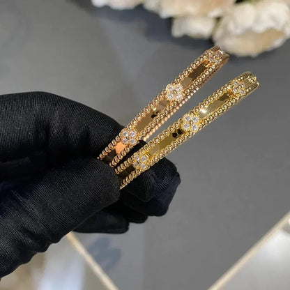 [Luna Brilliance]CLOVER BRACELET 4MM DIAMONDS