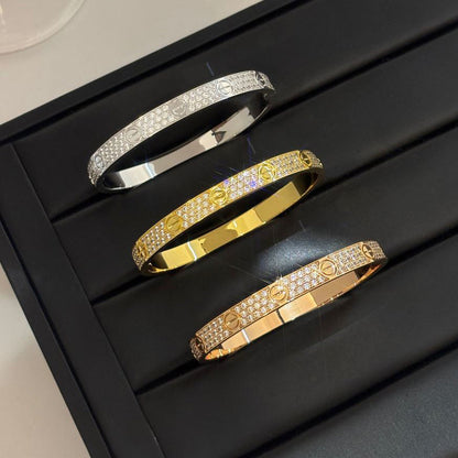 [Luna Brilliance]LOVE BRACELET 6.1MM DIAMOND-PAVED