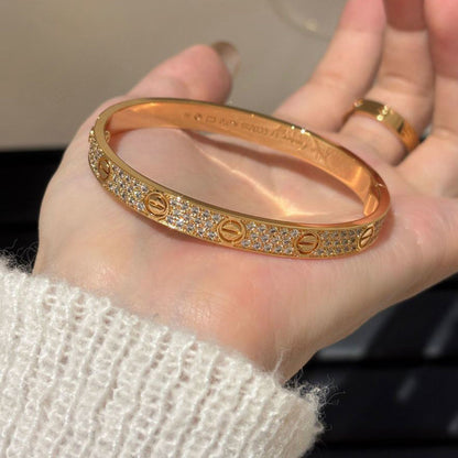 [Luna Brilliance]LOVE BRACELET 6.1MM DIAMOND-PAVED