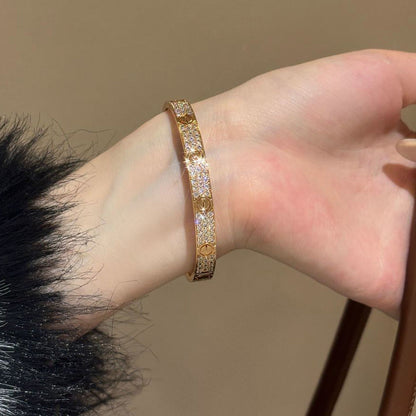 [Luna Brilliance]LOVE BRACELET 6.1MM DIAMOND-PAVED