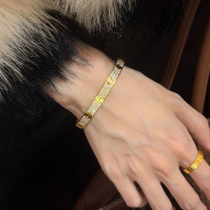 [Luna Brilliance]LOVE BRACELET 6.1MM DIAMOND-PAVED