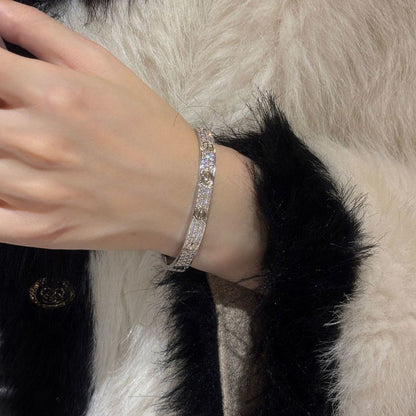 [Luna Brilliance]LOVE BRACELET 6.1MM DIAMOND-PAVED