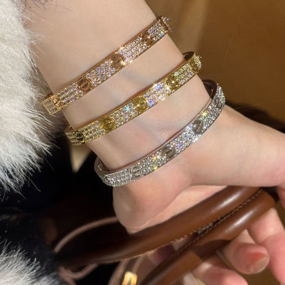 [Luna Brilliance]LOVE BRACELET 6.1MM DIAMOND-PAVED