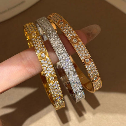 [Luna Brilliance]LOVE BRACELET 6.1MM DIAMOND-PAVED 10 BIG DIAMONDS