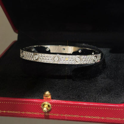 [Luna Brilliance]LOVE BRACELET 6.1MM DIAMOND-PAVED 10 BIG DIAMONDS