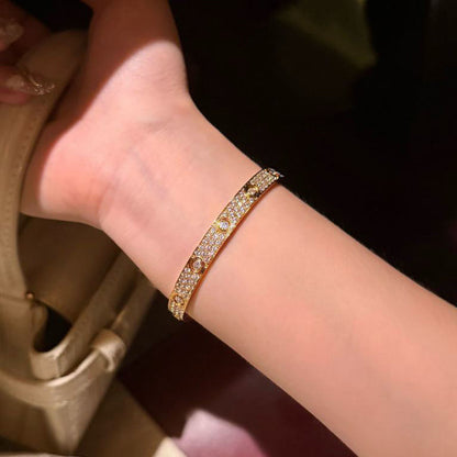 [Luna Brilliance]LOVE BRACELET 6.1MM DIAMOND-PAVED 10 BIG DIAMONDS