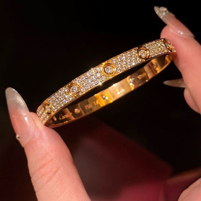 [Luna Brilliance]LOVE BRACELET 6.1MM DIAMOND-PAVED 10 BIG DIAMONDS