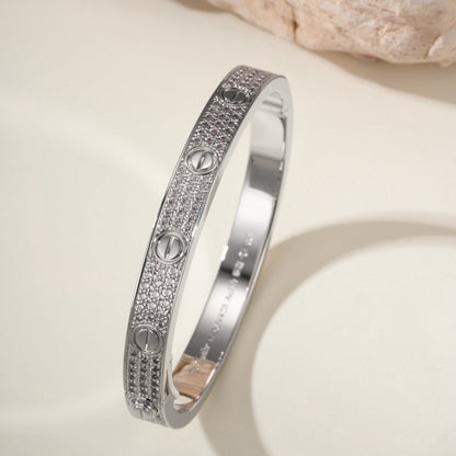 [Luna Brilliance]LOVE BRACELET 6.1MM DIAMOND-PAVED
