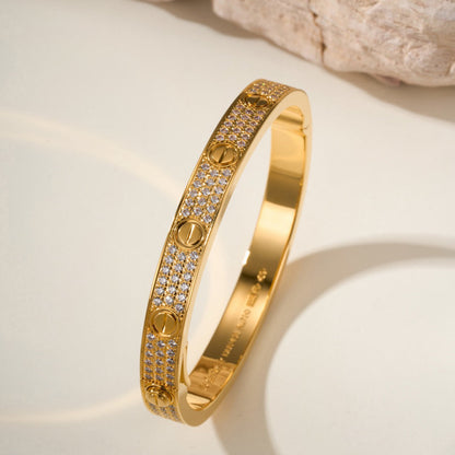 [Luna Brilliance]LOVE BRACELET 6.1MM DIAMOND-PAVED