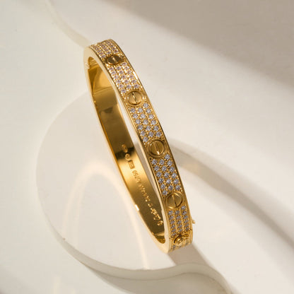 [Luna Brilliance]LOVE BRACELET 6.1MM DIAMOND-PAVED