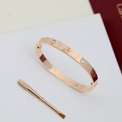 [Luna Brilliance]LOVE BRACELET 6.1MM 4 DIAMONDS