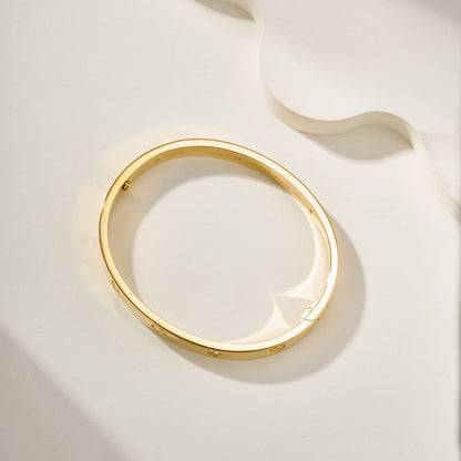 [Luna Brilliance]LOVE BRACELET 6.1MM 4 DIAMONDS