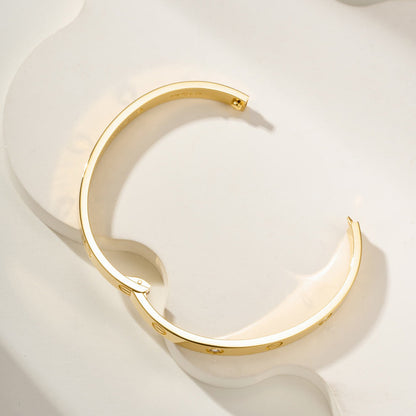 [Luna Brilliance]LOVE BRACELET 6.1MM 4 DIAMONDS