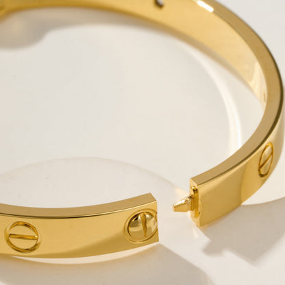 [Luna Brilliance]LOVE BRACELET 6.1MM 4 DIAMONDS