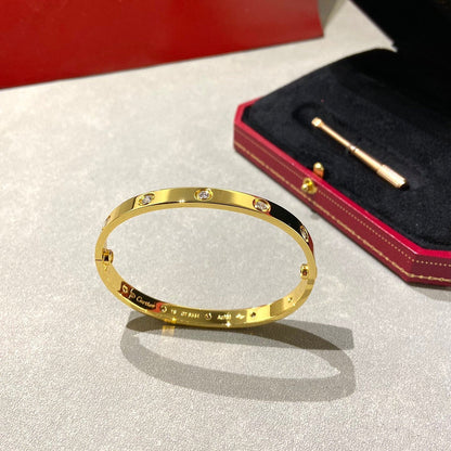 [Luna Brilliance]LOVE BRACELET 6.1MM 10 DIAMONDS