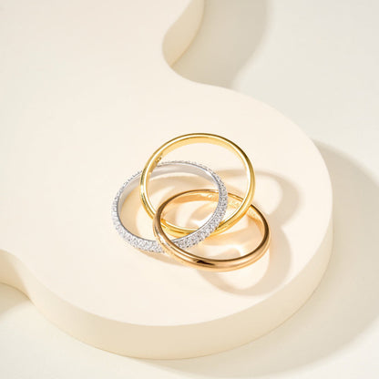 [Luna Brilliance]TRINITY 2.5MM RING COLLECTION
